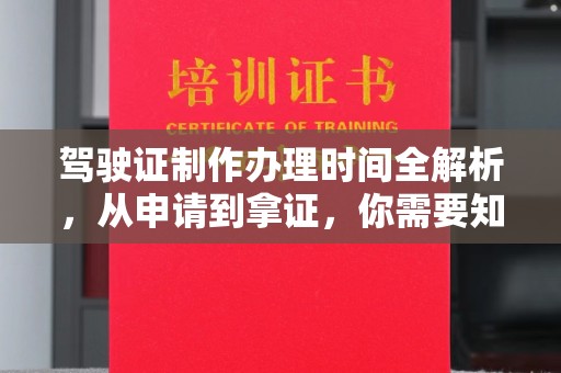 玉树驾驶证制作办理时间全解析，从申请到拿证，你需要知道的一切