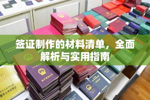 玉树签证制作的材料清单，全面解析与实用指南