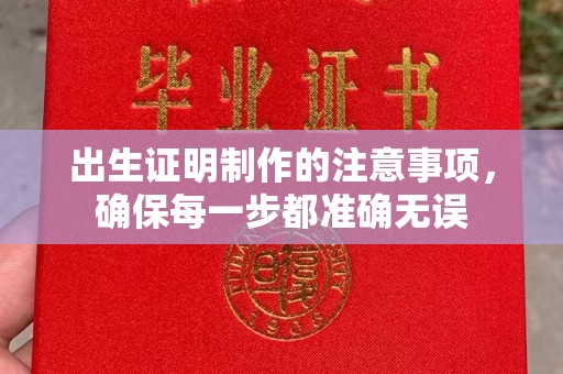 玉树出生证明制作的注意事项，确保每一步都准确无误