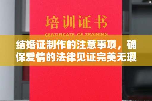 玉树结婚证制作的注意事项，确保爱情的法律见证完美无瑕